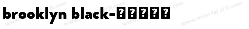 brooklyn black字体转换